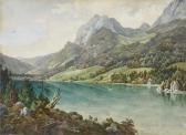 LUEGER Michael 1804-1883,Michael Lueger A Mountain Lake (Urnerlake?),1840,Neumeister DE 2019-10-22