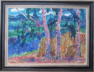 LUGOVSKAYA NINA 1918-1993,Spring forest,1970,Lots Road Auctions GB 2018-10-14