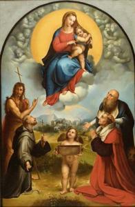 LUIGI DURANTINI,Madonna di Foligno (da Raffaello) 1824,1824,Meeting Art IT 2007-12-01