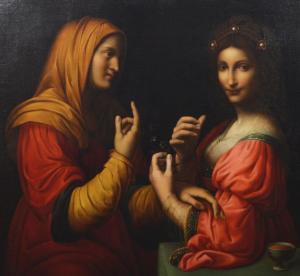 LUINI Bernardino,ALLEGORIA DELLA MODESTIA E DELLA VANITA' o SANTA M,Itineris Aste 2021-07-08