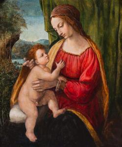 LUINI Bernardino 1480-1532,The Madonna and Child,Hindman US 2014-12-10