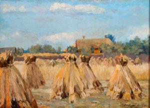 LUKASHEVICH ALEKSANDER ALEKSANDROVICH 1865,Hay Stacks-,1910,Jackson's US 2013-11-19