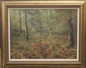 LUKKIEN T,Deer in Woodland,Rowley Fine Art Auctioneers GB 2021-01-16