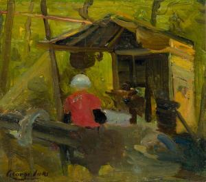 Luks George Benjamin 1867-1933,Shack in the Woods,Bonhams GB 2023-11-07