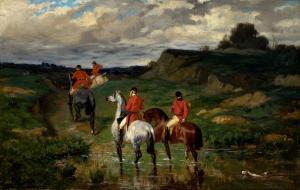 LUMINAIS Evariste 1822-1896,Hunting Scene,William Doyle US 2023-09-27