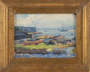 LUMIS Harriet Randall 1870-1953,Harbor view,Eldred's US 2023-03-23