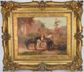 LUMLEY Arthur 1837-1912,Boy with Horses,Hood Bill & Sons US 2020-10-13