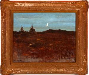 LUND Emil Carl 1855-1928,A moonlight scenery,Bruun Rasmussen DK 2007-08-27