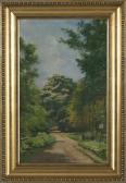 LUND Emil Carl 1855-1928,Forest with sunken road,Bruun Rasmussen DK 2007-10-30