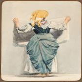 LUND Frederick Christian 1826-1901,An Italian woman holding a cloth,1870,Bruun Rasmussen 2015-10-20