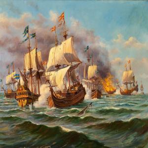 LUND Fritz V 1800-1800,Danish and Swedish warships in the Battle of Køge ,Bruun Rasmussen 2008-04-22