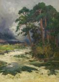 LUND Niels Moeller 1863-1916,Gewitterstimmung über einem Wildwasser,Van Ham DE 2019-05-16