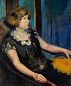 LUNDBERG August Frederick 1878-1928,Portrait of a Lady,1925,William Doyle US 2023-08-10