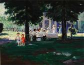 LUNDBERG August Frederick 1878-1928,The Picnic Party,Weschler's US 2015-02-20