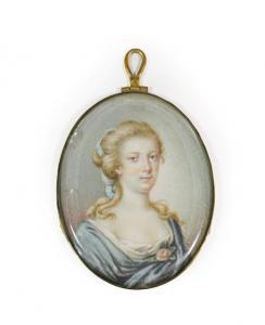 LUNDBERG Gustaf 1695-1786,Portrait of a Hedvig Charlotta Nordenflycht, her h,Tennant's GB 2021-05-22