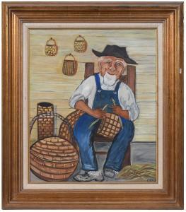 LUNDE EMILY 1914-2003,Basket Making,Brunk Auctions US 2023-07-13
