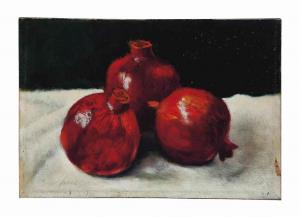 LUNDGREN Eric 1906-1971,Pomegranates on White,1960,Christie's GB 2015-01-13