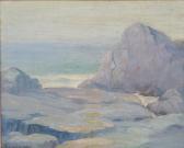 LUNDMARK Leon 1875-1942,rocky coastal seascape,Ripley Auctions US 2007-10-28