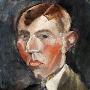 LUNDSTROM Vilhelm 1893-1950,Self portrait,1917,Bruun Rasmussen DK 2009-10-26