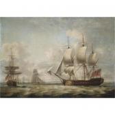 LUNY Thomas 1759-1837,A 32-GUN FRIGATE TAKING IN SAIL AND OTHER SHIPPING,Sotheby's GB 2007-11-06