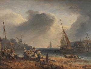 LUNY Thomas 1759-1837,Fisherfolk on a beach,1833,Bonhams GB 2024-04-24