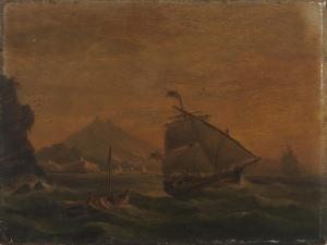 LUNY Thomas 1759-1837,Off the Island of Ischia, Bay of Naples,1829,Bonhams GB 2024-04-24
