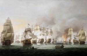 LUNY Thomas 1759-1837,The battle of Trafalgar, 21st October 1805 – Nelso,1822,Bonhams GB 2014-07-09