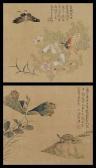 LUO WENG 1790-1849,Two butterfliesInscribed,Arcimboldo CZ 2015-11-25