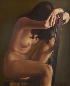 LUPETTI Roberto 1928-1997,Resting Nude on Chair,John Moran Auctioneers US 2018-05-22