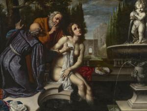 LUPICINI Francesco 1588-1652,Susanna and the Elders,Christie's GB 2023-07-06
