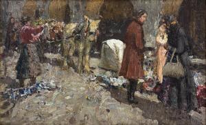 LUPO Alessandro 1876-1953,MERCATO A CUORGNé,Trend Auction IT 2025-04-16