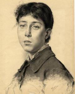 LUSINI Enrico 1800-1800,Ritratto di ragazza,1882,Gonnelli IT 2015-05-27
