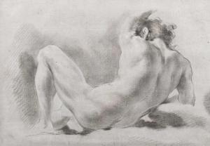 LUTI Benedetto 1666-1724,Study of a male nude Black chalk,Woolley & Wallis GB 2024-03-06