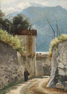 LUTTEROTH Emma 1854-1894,Gasse am Gardasee,Wendl DE 2021-03-06