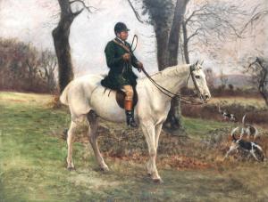 LUTYENS Charles Augustus Henry 1829-1915,A huntsman and hounds,1880,Bonhams GB 2022-07-06