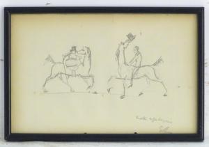 LUTYENS Edwin Landseer 1869-1944,two gentlemen on horse back,Claydon Auctioneers UK 2020-10-03