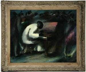 LUTZ Daniel S., Dan 1906-1978,Playing the piano,John Moran Auctioneers US 2008-09-16