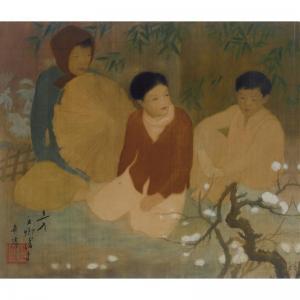 LUU VAN SIN 1905-1983,RESTING ON THE WAY TO THE NEW YEAR MARKET,1937,Sotheby's GB 2007-09-16