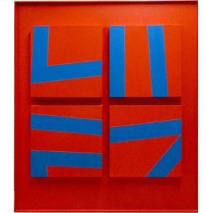 LUXMORE KEEHN Nancy 1926-2015,RED & BLUE ABSTRACT,1970,Waddington's CA 2016-05-16