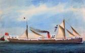 LUZZO Vincenzo 1850,Steamship Flamberg,1892,Gorringes GB 2012-03-21