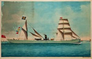 LUZZO Vincenzo 1850,The Steamship 'Dragonfly' underway,Charles Miller Ltd GB 2011-10-26