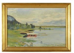 LYCKE Oscar 1877-1927,Skärgårdslandskap,1902,Uppsala Auction SE 2015-03-17