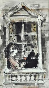 LYMBURNER Francis 1916-1972,Figure by a Window,Elder Fine Art AU 2016-05-15