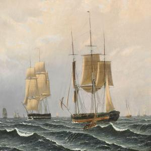 LYNGBYE L. R,Seascape,1836,Bruun Rasmussen DK 2014-09-16