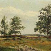 LYNGBYE Lauritz B. 1805-1869,Landscape with a fench and trees,Bruun Rasmussen DK 2013-11-11