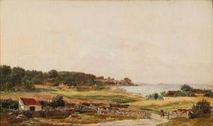 LYNGBYE Lauritz B. 1805-1869,View of a landscape, North Zealand,Bruun Rasmussen DK 2022-01-03