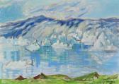 LYNGE Hans 1906-1988,Landscape from Greenland,1984,Bruun Rasmussen DK 2019-10-08