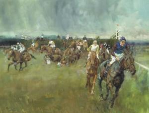 Lynne Michael 1912-1989,The Grand National,1972,Christie's GB 2004-12-09