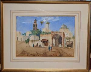 LYNTON Henry Stanton 1886-1912,Middle Eastern Scene,Cheffins GB 2022-04-14