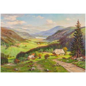 LYONGRUN Arnold E.,«Bärental mit Tittisee [sic] (Bärental with Titise,1937,Kaupp 2022-11-26